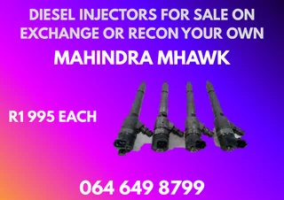 Mahindra Mhawk Diesel Injectors With Washers For Sale On Exchange