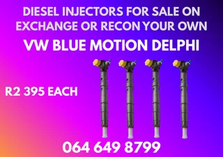 We Can Recon Your Vw Blue Motion Delphi Diesel Injectors Warranty Included