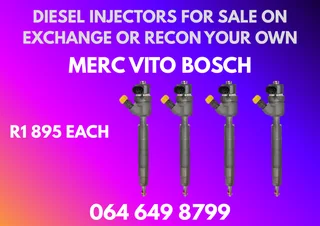 Merc Vito Bosch Diesel Injectors For Sale On Exchange Or Recon Your Own