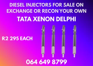 Tata Xenon Delphi Diesel Injectors For Sale On Exchange Or  Recon Your Own Washers Included