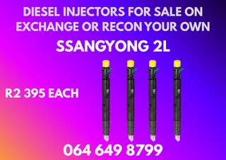 Ssangyong 2l Diesel Injectors For Sale On Exchange Copper Washers Included