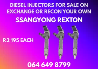 Ssangyong Rexton Diesel Injectors For Sale Or Recon Your Own Washers Included