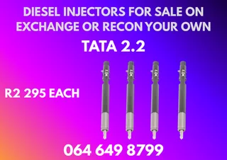 Tata 2.2 Diesel Injectors For Sale Or Recon Your Own Warranty Included