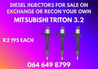 Mitsubishi Triton 3.2 Diesel Injectors With Washer For Sale On Exchange Or Recon Your Own