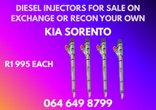 Kia Sorento Diesel Injectors With Washers For Sale On Exchange