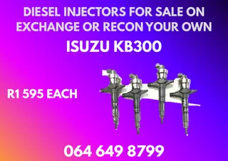 Isuzu Kb300 Diesel Injectors With Washers For Sale On Exchange Warranty Included