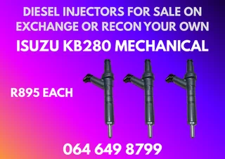 Isuzu Kb280 Mechanical Diesel Injectors With Washers For Sale Or Recon Your Own Warranty Included