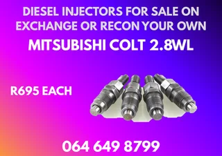 Mitsubishi Colt 2.8wl Diesel Injectors For Sale Warranty Included