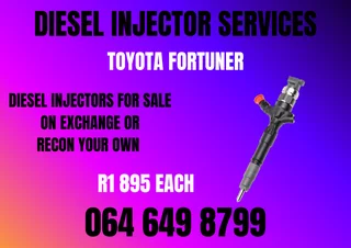 Toyota Fortuner Diesel Injectors For Sale On Exchange Or Recon Your Own Washers And Warranty Incl
