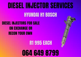 Hyundai H1 Bosch Diesel Injectors For Sale On Exchange Washers And Warranty Included