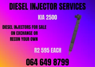 Kia 2500 Diesel Injectors For Sale Or Recon Your Own Washers And Warranty Included