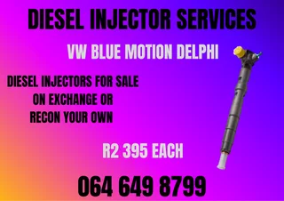 We Can Recon Your Vw Blue Motion Delphi Diesel Injectors Warranty Included