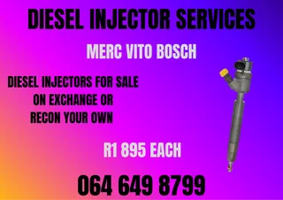 Merc Vito Bosch Diesel Injectors For Sale On Exchange Or Recon Your Own