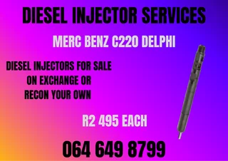 Merc Benz C220 Delphi Diesel Injectors For Sale On Exchange Or Recon Your Own Washers And Warranty