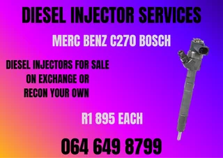 Merc Benz C270 Bosch Diesel Injectors For Sale Warranty Included