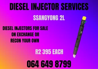 Ssangyong 2l Diesel Injectors For Sale On Exchange Washers Included