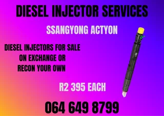 Ssangyong Actyon Diesel Injectors For Sale On Exchange Washers And Warranty Included