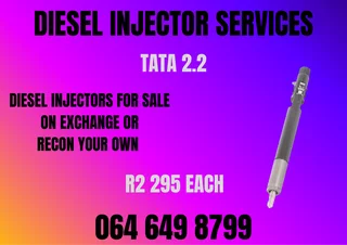 Tata 2.2 Diesel Injectors For Sale Or Recon Your Own Warranty Included