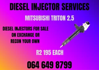 Mitsubishi Triton 2.5 Diesel Injectors For Sale Or Recon Your Own Washers And Warranty Included