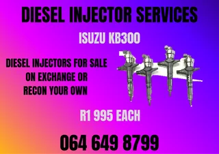 Isuzu Kb300 Diesel Injectors With Washers For Sale On Exchange Warranty Included