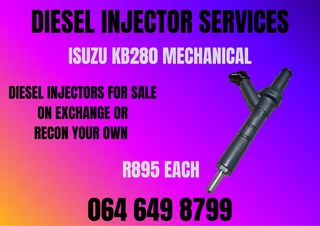 Isuzu Kb280 Mechanical Diesel Injectors With Washers For Sale Or Recon Your Own Warranty Included