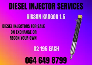 We Can Recon Your Nissan Kangoo 1.5 Diesel Injectors Washers Included