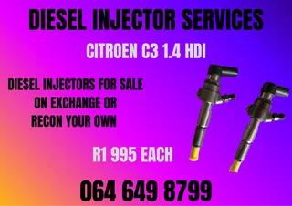 Citroen C3 1.4 Hdi Diesel Injectors For Sale Washers Included
