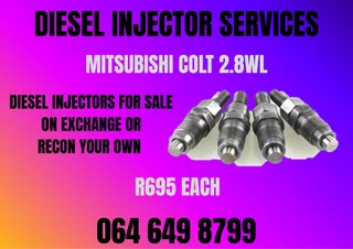Mitsubishi Colt 2.8wl Diesel Injectors For Sale Warranty Included