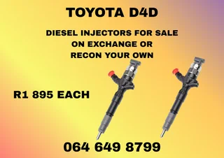 Toyota D4d Diesel Injectors For Sale On Exchange Or Recon Your Own