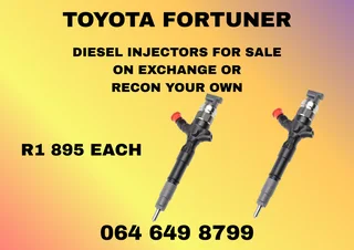 Toyota Fortuner Diesel Injectors For Sale On Exchange Or Recon Your Own Washers And Warranty Incl