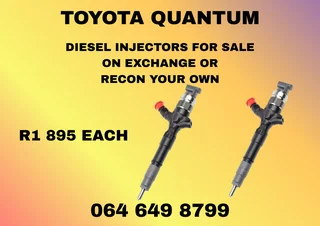 Toyota Quantum Diesel Injectors For Sale Warranty Included