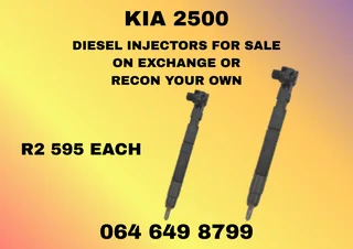 Kia 2500 Diesel Injectors For Sale Or Recon Your Own Washers And Warranty Included
