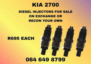 Kia 2700 Diesel Injectors For Sale Or Recon Your Own Warranty Included