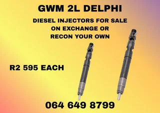 Gwm 2l Delphi Diesel Injectors With Washers For Sale On Exchange Warranty Included