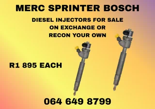 We Can Recon Your Merc Sprinter Bosch Diesel Injectors Washers And Warranty Included
