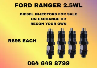 Ford Ranger 2.5wl Diesel Injectors For Sale On Exchange Or Recon Your Own
