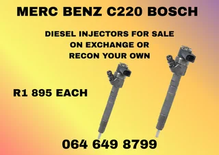 Merc Benz C220 Bosch Diesel Injectors For Sale