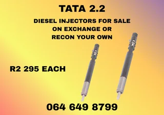Tata 2.2 Diesel Injectors For Sale On Exchange Washers Included