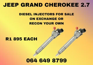 Jeep Grand Cherokee 2.7 Diesel Injectors With Washers For Sale