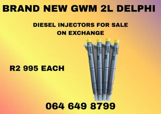 Brand New Gwm 2l Delphi Diesel Injectors With Washers For Sale 6 Months Warranty Included