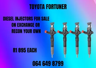 Toyota Fortuner Diesel Injectors For Sale On Exchange Or Recon Your Own Washers And Warranty Incl