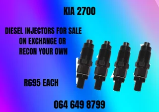 Kia 2700 Diesel Injectors For Sale Or Recon Your Own Warranty Included