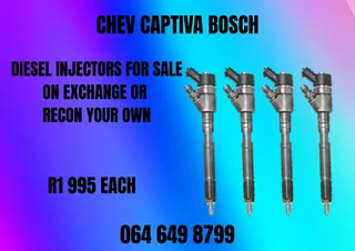 Chev Captiva Bosch Diesel Injectors With Washers For Sale On Exchange Or Recon Your Own