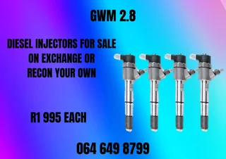 Gwm 2.8 Diesel Injectors With Washers For Sale Or Recon Your Own