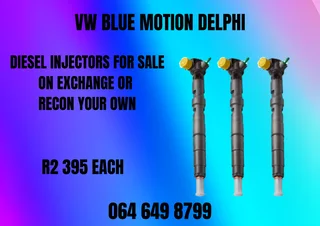 We Can Recon Your Vw Blue Motion Delphi Diesel Injectors Copper Washers Included