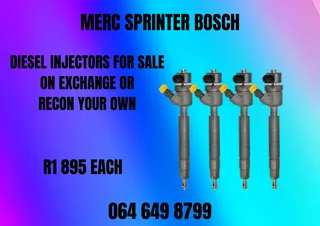 We Can Recon Your Merc Sprinter Bosch Diesel Injectors 6 Months Warranty Included
