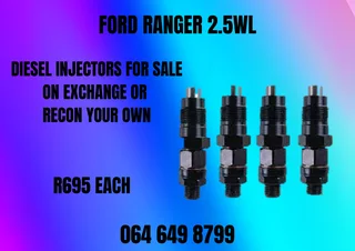 Ford Ranger 2.5wl Diesel Injectors For Sale On Exchange Or Recon Your Own