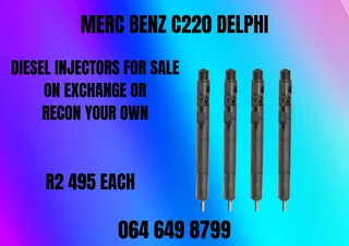 Merc Benz C220 Delphi Diesel Injectors For Sale On Exchange Or Recon Your Own Washers Included