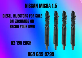 Nissan Micra 1.5 Diesel Injectors For Sale Washers Included