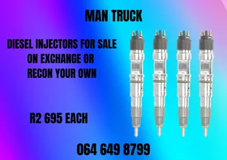 Man Truck Diesel Injectors For Sale On Exchange Washers And Warranty Included